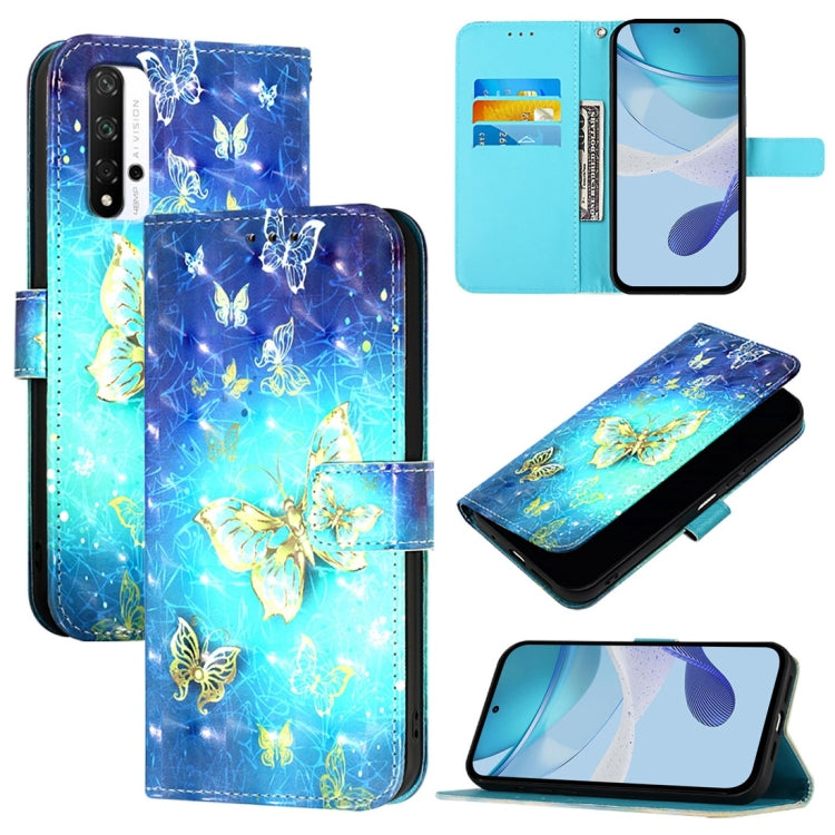 3D Painting Horizontal Flip Leather Phone Case