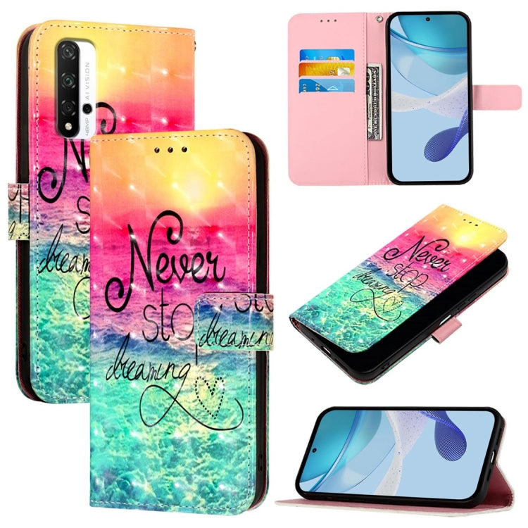 3D Painting Horizontal Flip Leather Phone Case