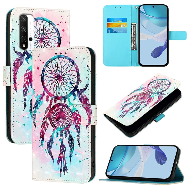 3D Painting Horizontal Flip Leather Phone Case