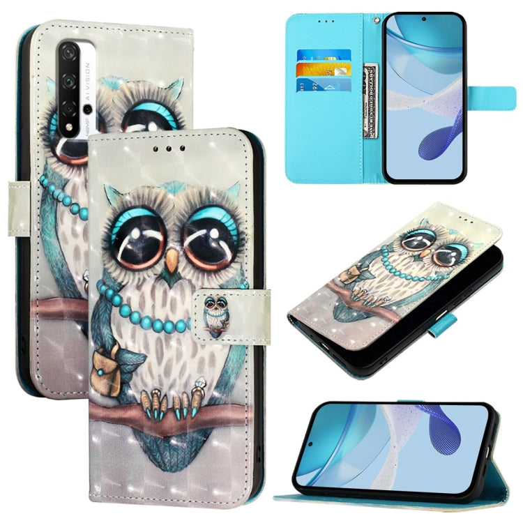 3D Painting Horizontal Flip Leather Phone Case