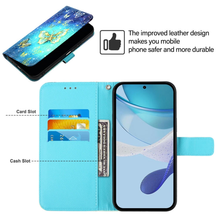 3D Painting Horizontal Flip Leather Phone Case