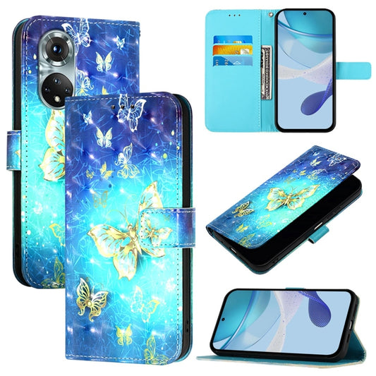 3D Painting Horizontal Flip Leather Phone Case