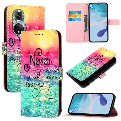 3D Painting Horizontal Flip Leather Phone Case