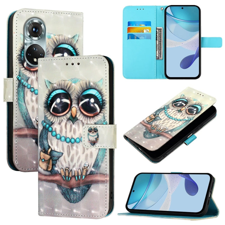 3D Painting Horizontal Flip Leather Phone Case