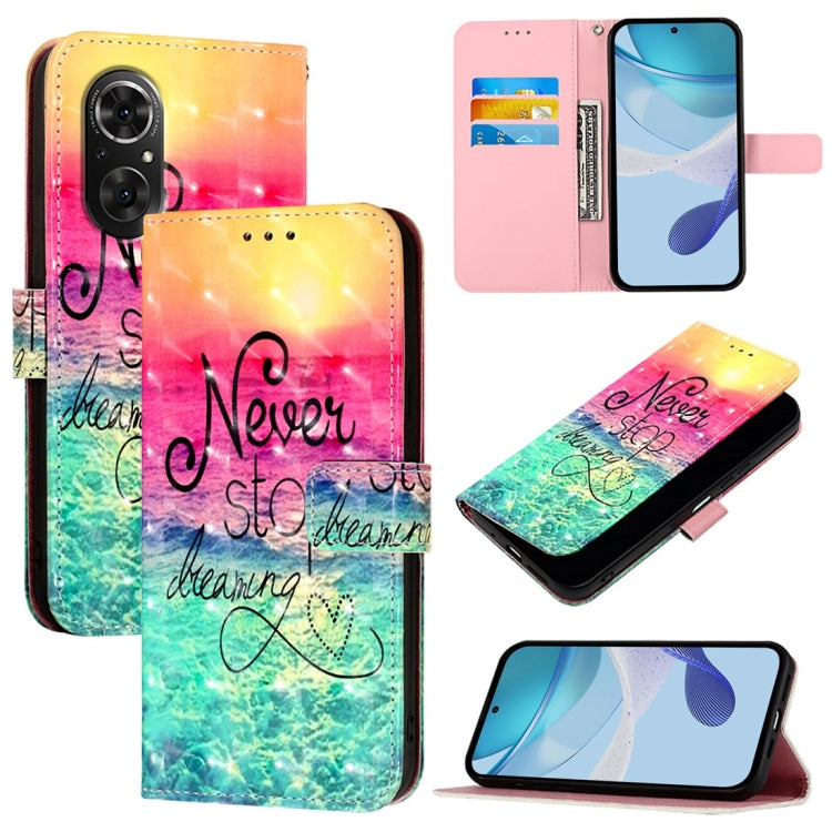 3D Painting Horizontal Flip Leather Phone Case