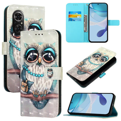 3D Painting Horizontal Flip Leather Phone Case