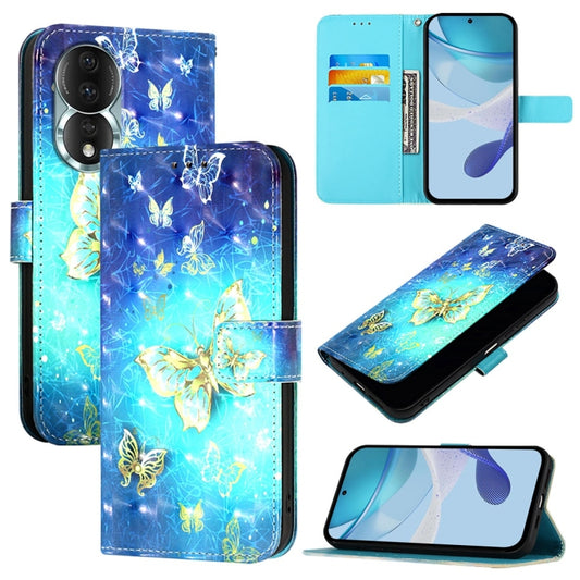 3D Painting Horizontal Flip Leather Phone Case