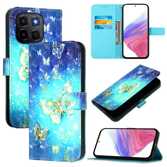 3D Painting Horizontal Flip Leather Phone Case