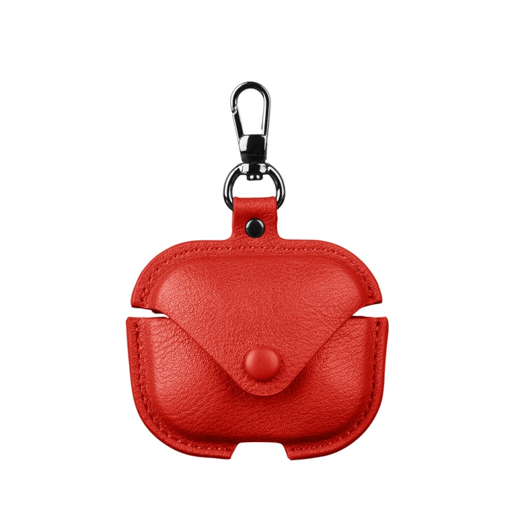 Business Leather Earphone Protective Case with Hook, For Redmi Buds 8 Active, For Redmi Buds 6 Pro / 8 Pro, For Redmi Buds 5 / 6S, For Redmi Buds 6 Active Edition, For Redmi Buds 5 Pro / Buds 4 Pro / Buds 8, For Redmi Buds 4