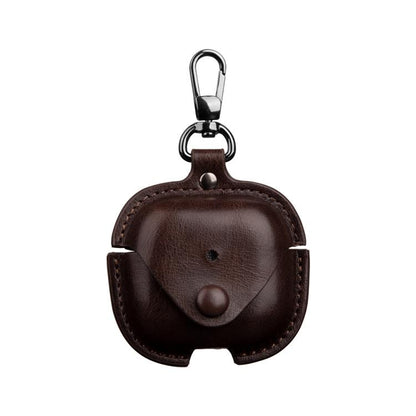 Business Leather Earphone Protective Case with Hook