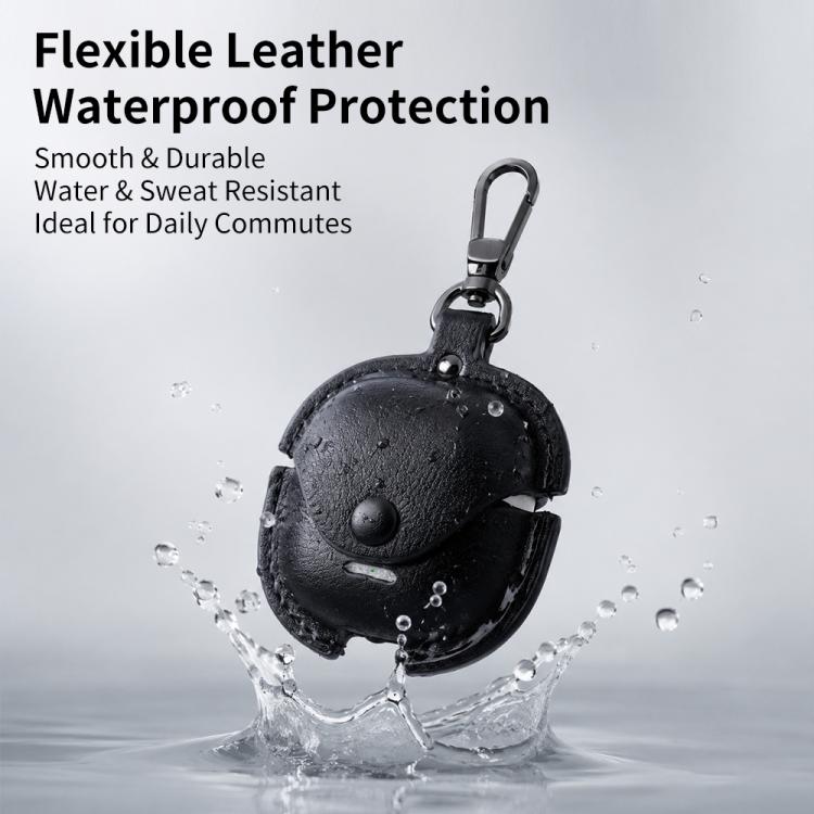 Business Leather Earphone Protective Case with Hook, For Redmi Buds 8 Active, For Redmi Buds 6 Pro / 8 Pro, For Redmi Buds 5 / 6S, For Redmi Buds 6 Active Edition, For Redmi Buds 5 Pro / Buds 4 Pro / Buds 8, For Redmi Buds 4