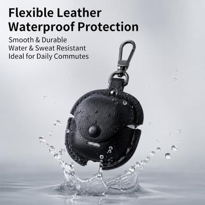 Business Leather Earphone Protective Case with Hook, For Redmi Buds 8 Active, For Redmi Buds 6 Pro / 8 Pro, For Redmi Buds 5 / 6S, For Redmi Buds 6 Active Edition, For Redmi Buds 5 Pro / Buds 4 Pro / Buds 8, For Redmi Buds 4