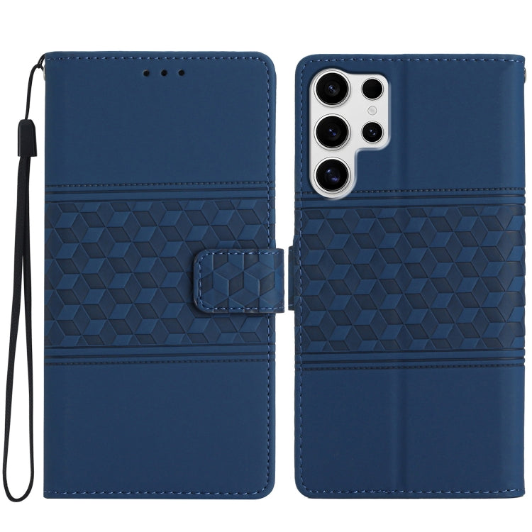 Diamond Embossed Skin Feel Leather Phone Case