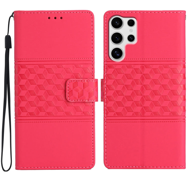 Diamond Embossed Skin Feel Leather Phone Case