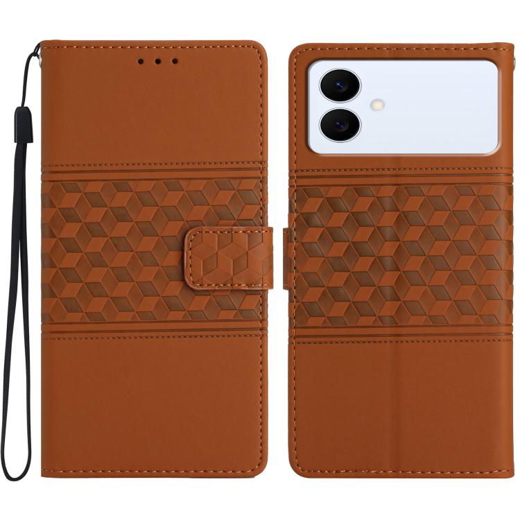Diamond Embossed Skin Feel Leather Phone Case