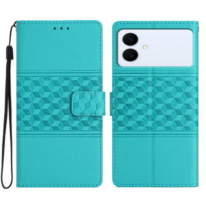 Diamond Embossed Skin Feel Leather Phone Case