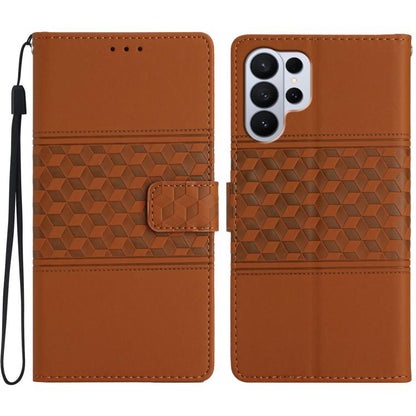 Diamond Embossed Skin Feel Leather Phone Case