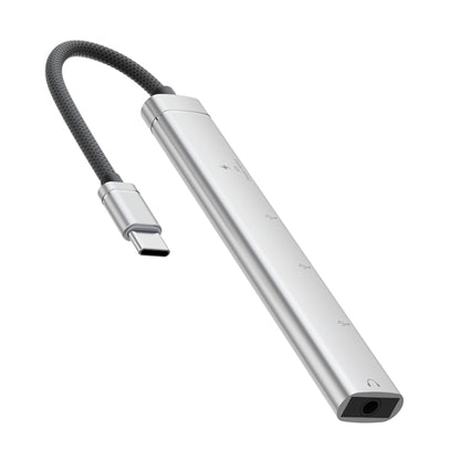 5 in 1 USB-C / Type-C Interface Multi-function HUB Adapter, 5 in 1 (Silver), 5 in 1 (Grey)