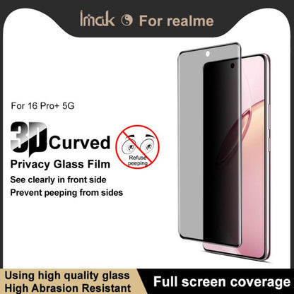 imak 3D Curved HD Full Screen Anti-spy Tempered Glass Protective Film, For Realme 16 Pro+ 5G Global, For Realme P4 Pro 5G, For Realme 15 5G / 15 Pro 5G Global, For Realme 14 Pro Lite 5G, For Realme P3 Pro, For Realme 14 Pro+, For Realme 14 Pro         ...
