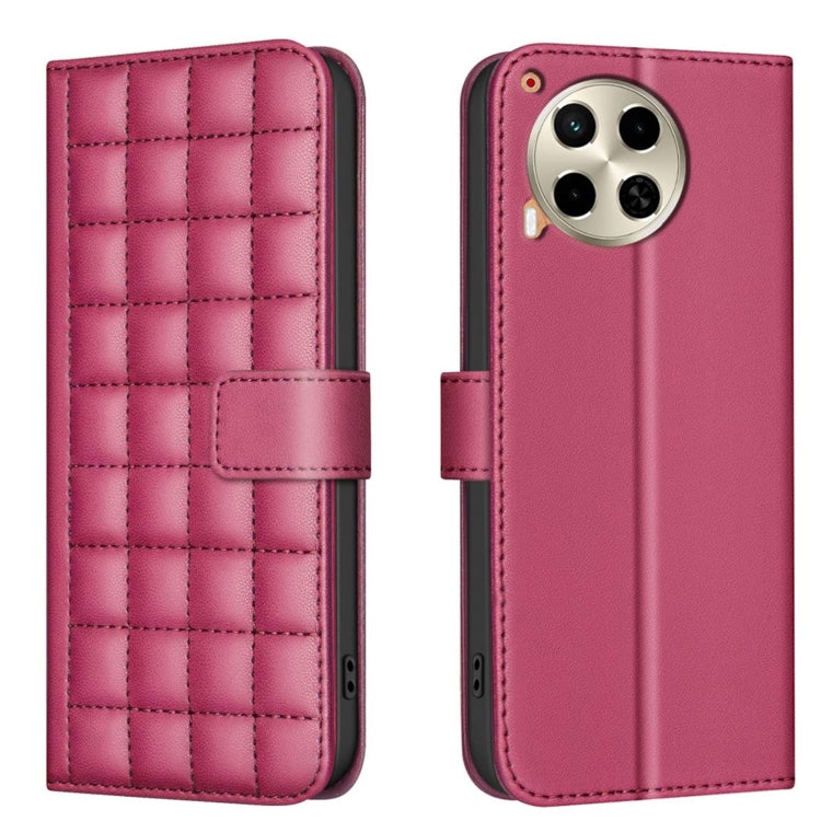Square Texture Leather Phone Case, For Tecno Pova 6 / 6 Pro 5G, For Tecno Camon 30 5G / 4G, For Tecno Spark 20 Pro+, For Tecno Spark 20 Pro, For Tecno Spark Go 2024 / 20C / Pop 8, For Tecno Spark 20