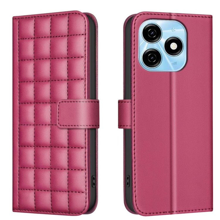 Square Texture Leather Phone Case, For Tecno Pova 6 / 6 Pro 5G, For Tecno Camon 30 5G / 4G, For Tecno Spark 20 Pro+, For Tecno Spark 20 Pro, For Tecno Spark Go 2024 / 20C / Pop 8, For Tecno Spark 20