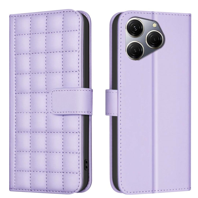 Square Texture Leather Phone Case, For Tecno Pova 6 / 6 Pro 5G, For Tecno Camon 30 5G / 4G, For Tecno Spark 20 Pro+, For Tecno Spark 20 Pro, For Tecno Spark Go 2024 / 20C / Pop 8, For Tecno Spark 20