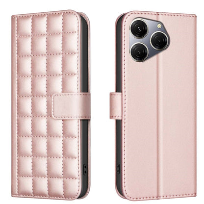 Square Texture Leather Phone Case, For Tecno Pova 6 / 6 Pro 5G, For Tecno Camon 30 5G / 4G, For Tecno Spark 20 Pro+, For Tecno Spark 20 Pro, For Tecno Spark Go 2024 / 20C / Pop 8, For Tecno Spark 20