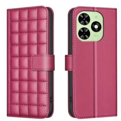 Square Texture Leather Phone Case, For Tecno Pova 6 / 6 Pro 5G, For Tecno Camon 30 5G / 4G, For Tecno Spark 20 Pro+, For Tecno Spark 20 Pro, For Tecno Spark Go 2024 / 20C / Pop 8, For Tecno Spark 20
