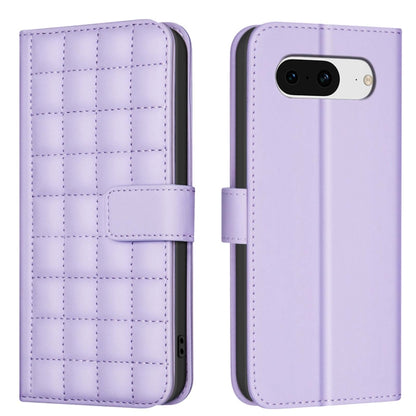 Square Texture Leather Phone Case, For Google Pixel 9 Pro, For Google Pixel 9, For Google Pixel 8a, For Google Pixel 8 Pro, For Google Pixel 8