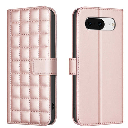 Square Texture Leather Phone Case, For Google Pixel 9 Pro, For Google Pixel 9, For Google Pixel 8a, For Google Pixel 8 Pro, For Google Pixel 8