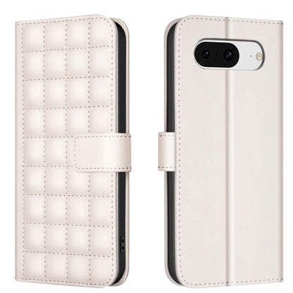 Square Texture Leather Phone Case, For Google Pixel 9 Pro, For Google Pixel 9, For Google Pixel 8a, For Google Pixel 8 Pro, For Google Pixel 8