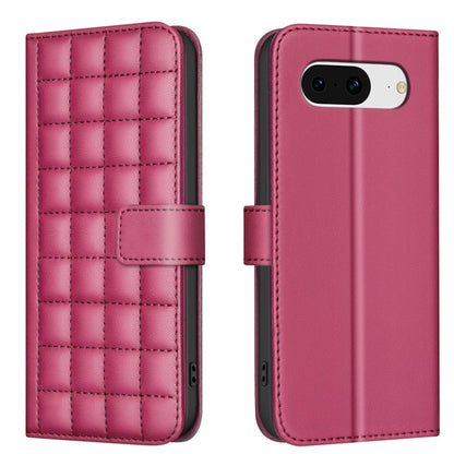 Square Texture Leather Phone Case, For Google Pixel 9 Pro, For Google Pixel 9, For Google Pixel 8a, For Google Pixel 8 Pro, For Google Pixel 8