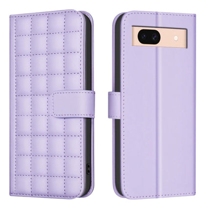 Square Texture Leather Phone Case, For Google Pixel 9 Pro, For Google Pixel 9, For Google Pixel 8a, For Google Pixel 8 Pro, For Google Pixel 8