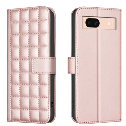 Square Texture Leather Phone Case, For Google Pixel 9 Pro, For Google Pixel 9, For Google Pixel 8a, For Google Pixel 8 Pro, For Google Pixel 8
