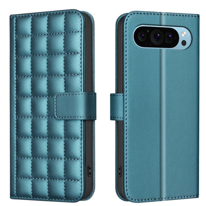 Square Texture Leather Phone Case, For Google Pixel 9 Pro, For Google Pixel 9, For Google Pixel 8a, For Google Pixel 8 Pro, For Google Pixel 8
