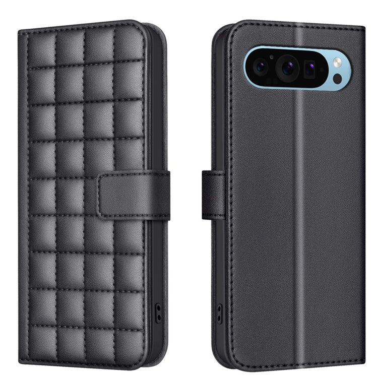 Square Texture Leather Phone Case, For Google Pixel 9 Pro, For Google Pixel 9, For Google Pixel 8a, For Google Pixel 8 Pro, For Google Pixel 8