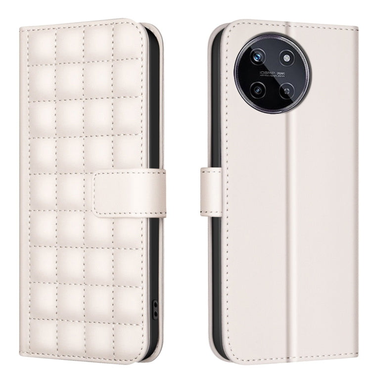 Square Texture Leather Phone Case, For Realme 12 5G Global, For Realme 12+ 5G, For Realme 12 Pro 5G / 12 Pro+ 5G Global, For Realme 11 4G Global, For Realme 11 5G Global / 11X, For Realme C53, For Realme C55