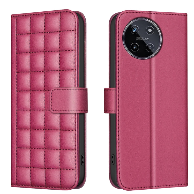 Square Texture Leather Phone Case, For Realme 12 5G Global, For Realme 12+ 5G, For Realme 12 Pro 5G / 12 Pro+ 5G Global, For Realme 11 4G Global, For Realme 11 5G Global / 11X, For Realme C53, For Realme C55