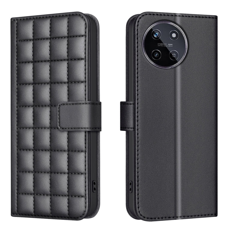 Square Texture Leather Phone Case, For Realme 12 5G Global, For Realme 12+ 5G, For Realme 12 Pro 5G / 12 Pro+ 5G Global, For Realme 11 4G Global, For Realme 11 5G Global / 11X, For Realme C53, For Realme C55