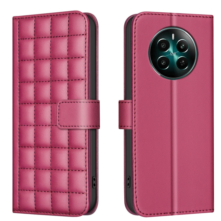 Square Texture Leather Phone Case, For Realme 12 5G Global, For Realme 12+ 5G, For Realme 12 Pro 5G / 12 Pro+ 5G Global, For Realme 11 4G Global, For Realme 11 5G Global / 11X, For Realme C53, For Realme C55