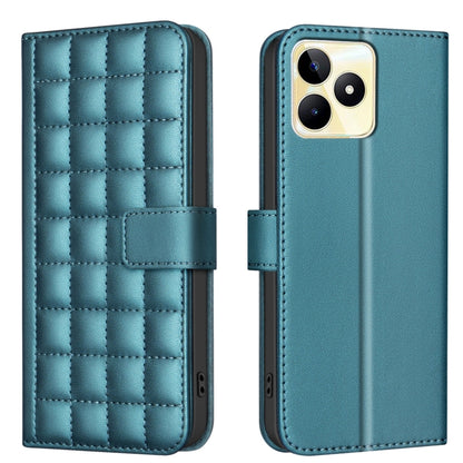 Square Texture Leather Phone Case, For Realme 12 5G Global, For Realme 12+ 5G, For Realme 12 Pro 5G / 12 Pro+ 5G Global, For Realme 11 4G Global, For Realme 11 5G Global / 11X, For Realme C53, For Realme C55