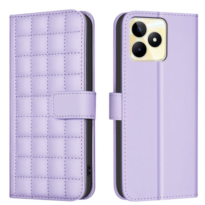 Square Texture Leather Phone Case, For Realme 12 5G Global, For Realme 12+ 5G, For Realme 12 Pro 5G / 12 Pro+ 5G Global, For Realme 11 4G Global, For Realme 11 5G Global / 11X, For Realme C53, For Realme C55