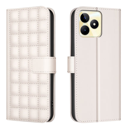 Square Texture Leather Phone Case, For Realme 12 5G Global, For Realme 12+ 5G, For Realme 12 Pro 5G / 12 Pro+ 5G Global, For Realme 11 4G Global, For Realme 11 5G Global / 11X, For Realme C53, For Realme C55