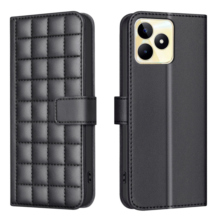 Square Texture Leather Phone Case, For Realme 12 5G Global, For Realme 12+ 5G, For Realme 12 Pro 5G / 12 Pro+ 5G Global, For Realme 11 4G Global, For Realme 11 5G Global / 11X, For Realme C53, For Realme C55