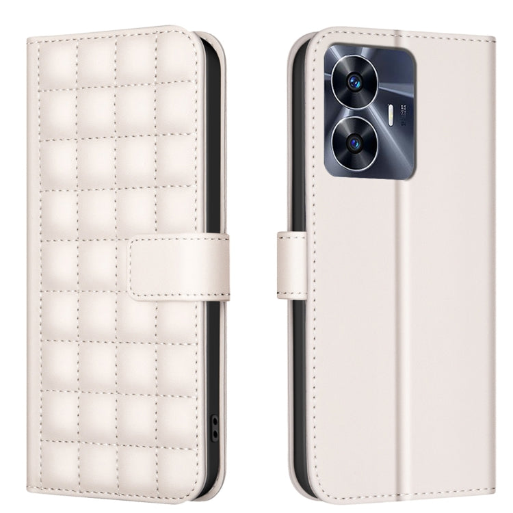 Square Texture Leather Phone Case, For Realme 12 5G Global, For Realme 12+ 5G, For Realme 12 Pro 5G / 12 Pro+ 5G Global, For Realme 11 4G Global, For Realme 11 5G Global / 11X, For Realme C53, For Realme C55