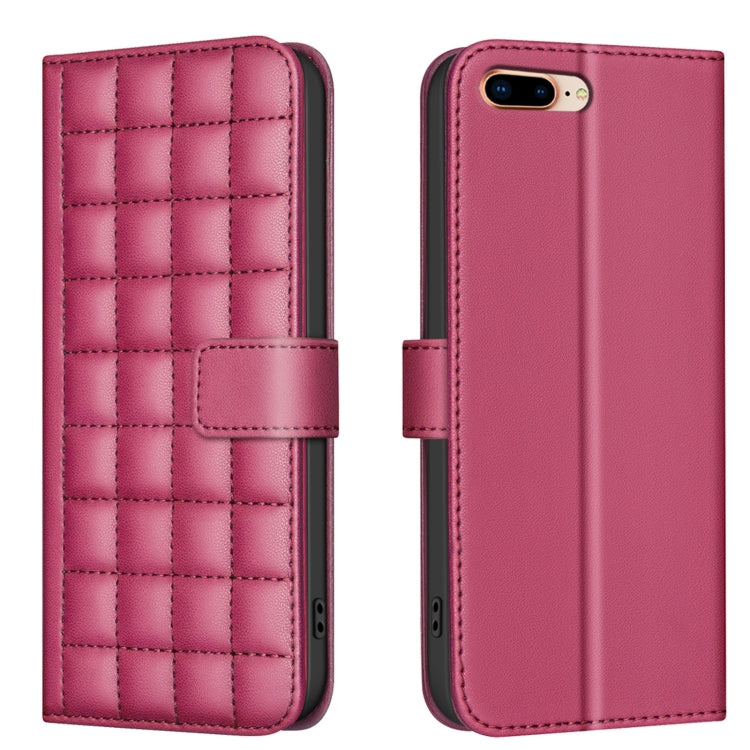 Square Texture Leather Phone Case, For iPhone 12 / 12 Pro, For iPhone 12 Pro Max, For iPhone 11 Pro Max, For iPhone 11, For iPhone 11 Pro, For iPhone XR, For iPhone XS Max, For iPhone 8 Plus / 7 Plus