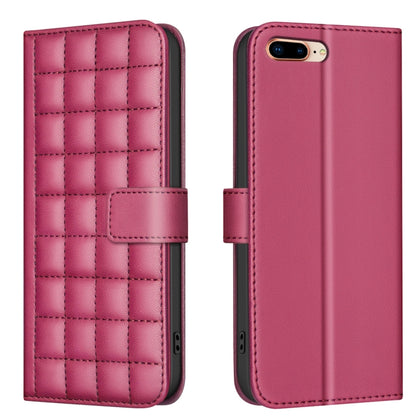 Square Texture Leather Phone Case, For iPhone 12 / 12 Pro, For iPhone 12 Pro Max, For iPhone 11 Pro Max, For iPhone 11, For iPhone 11 Pro, For iPhone XR, For iPhone XS Max, For iPhone 8 Plus / 7 Plus