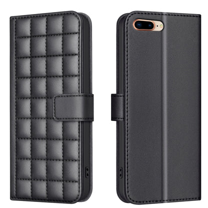 Square Texture Leather Phone Case, For iPhone 12 / 12 Pro, For iPhone 12 Pro Max, For iPhone 11 Pro Max, For iPhone 11, For iPhone 11 Pro, For iPhone XR, For iPhone XS Max, For iPhone 8 Plus / 7 Plus