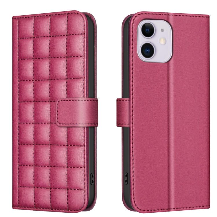 Square Texture Leather Phone Case, For iPhone 12 / 12 Pro, For iPhone 12 Pro Max, For iPhone 11 Pro Max, For iPhone 11, For iPhone 11 Pro, For iPhone XR, For iPhone XS Max, For iPhone 8 Plus / 7 Plus