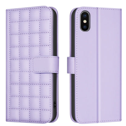 Square Texture Leather Phone Case, For iPhone 12 / 12 Pro, For iPhone 12 Pro Max, For iPhone 11 Pro Max, For iPhone 11, For iPhone 11 Pro, For iPhone XR, For iPhone XS Max, For iPhone 8 Plus / 7 Plus